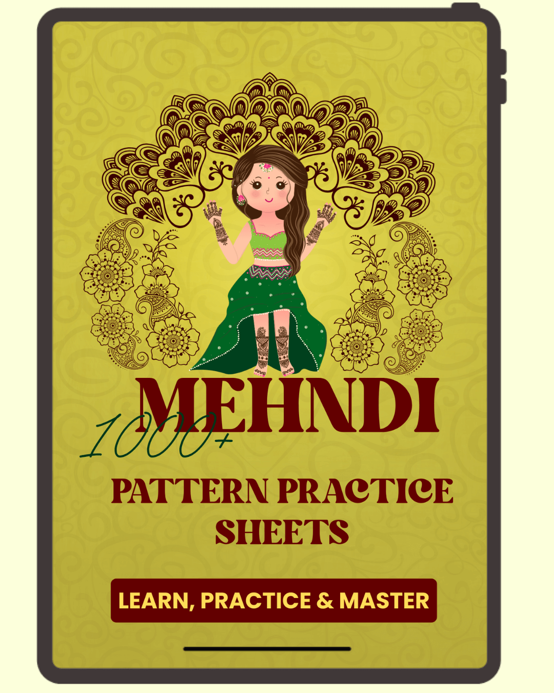 "Mehendi Practice Sheets | Beginners Friendly | Printable PDF"